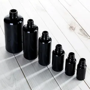 10ml 15ml 20ml 30ml 50ml 100ml 200ml Multi-spec Black empty Glass Bottle Vial for Medical or Cosmetic