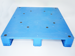 Paleta Europea encajable y apilable con entrada de 4 vías Paleta moldeada por inyección de refuerzo de plástico y acero HDPE PP duradero - Product Image 4