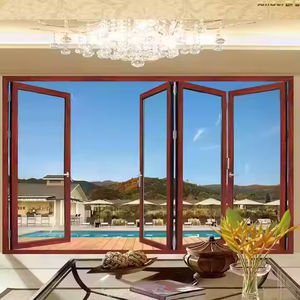 Cửa sổ thuyền hợp kim nhôm sang trọng và cửa biển với kính cường lực cố định phong cách mở cho nhà và nhà bếp sử dụng - Product Image 2