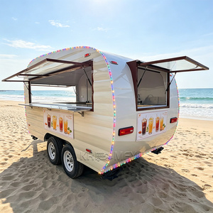 Remolque de Comida de Acero Inoxidable OEM, Quiosco Móvil de Helados, Tienda al Aire Libre en Venta, Marca REALMENTE, Color Personalizado, Cafetería Portátil - Product Image 2