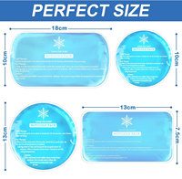 Pack de compresses chaudes et froides réutilisables en PVC Pack de glace en gel rond personnalisé pour le soulagement de la douleur