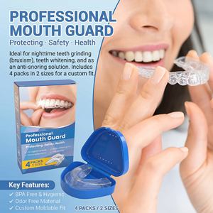 4 Pcs Protector Bucal Nocturno Moldeable Anti Rechinamiento de Dientes para Dormir - Product Image 4