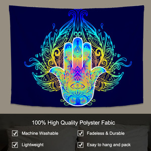 Hot bán Chất lượng cao đã sẵn sàng để tàu và tùy chỉnh Hippie tường treo Trippy psychedelic tấm thảm - Product Image 2