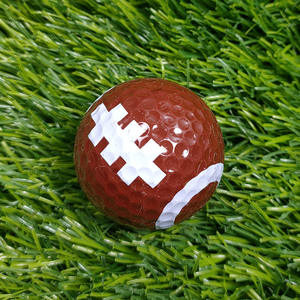 Balle de pratique de golf double couche Balle de golf de couleur avec motif de personnalité en caoutchouc Surlyn pour la pratique du jeu final - Product Image 4