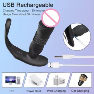 Anel Vibratório de Estimulação Dupla Recarregável à Prova d'Água em Silicone Silencioso Brinquedo para Casais Brinquedo Adulto para Prazer Mútuo - Product Image 2