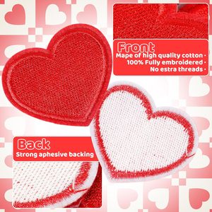 Garment Sew On Mama <b>Clothes</b> Custom Sewing Heat <b>Press</b> Mini T Shirt Embroidered Iron On Heart Patches On Hats - Product Image 4