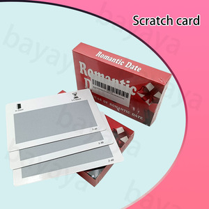 Tùy chỉnh lãng mạn ngày <span class=keywords><strong>Scratch</strong></span>-off bề mặt chơi thẻ giấy bền 40 kỷ niệm khó quên ý tưởng ngẫu nhiên bất ngờ - Product Image 3