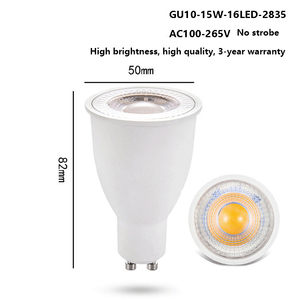 Super Bright Replaceable No Flicker <strong>Lamp</strong> Holder 110V 220V CRI90 7W 3000K <strong>Dimmable</strong> <strong>COB</strong> Cup Spotlight Gu10 <strong>Led</strong> <strong>Bulb</strong> - Product Image 3
