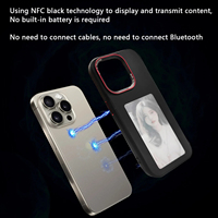 Coque de Téléphone Professionnelle DIY à Écran E-Ink avec Fonctionnalités NFC pour iPhone 16 – Motifs Interchangeables pour iPhone 15/14/13 Pro Max