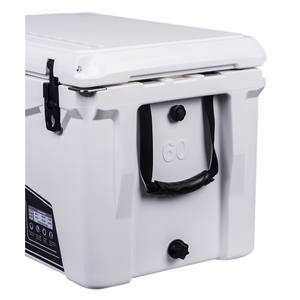 Nevera Portátil Kuer de 60L, Caja Refrigeradora Rectangular Blanca Aislada para Acampar, Almacenamiento para Barbacoa al Aire Libre - Product Image 4