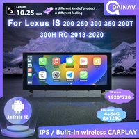 Radio para Auto de 10.25 Pulgadas para Lexus IS 200 250 300 350 200T 300H RC 2013-2020, Android 12, Navegación GPS, Reproductor Multimedia Estéreo de DVD
