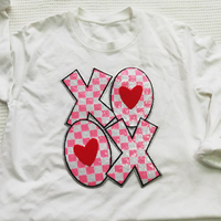 Patchs thermocollants personnalisés en gros pour la Saint-Valentin, grands nœuds, cœurs, paillettes, broderies en chenille pour vêtements