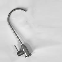 Cuisine moderne en acier inoxydable 304 minimaliste assorti avec purificateur d'eau robinet noir or acier inoxydable brossé couleur