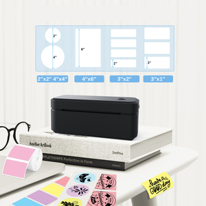 Bluetooth Impressora De Etiquetas Térmicas Sem Fio Pequeno Envio Impressora De Etiquetas 4X6 Compatível com iPhone Android Mac Window - Product Image 2