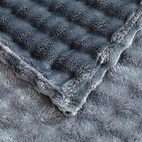 450gsm monocouche lapin fourrure couverture tissu multifonctionnel Super doux confortable moelleux couverture de lit pour lit canapé