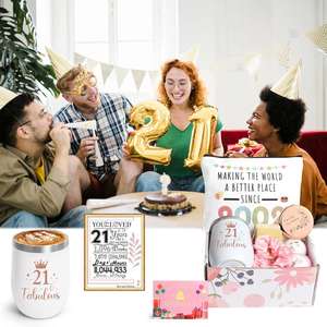 Happy 21st Birthday Gift Basket for Women Sister Daughter Her BFF 2024 New Wonderful Best Friend Birthday Gifts Wholesale - Product Image 2