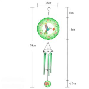 Carillon éolien d'extérieur unique et durable pour jardin, cour, patio, décoration suspendue, cadeau pour un ami - Product Image 5