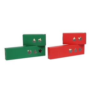 Christmas decorations in green and <b>black</b> luxury gold card chocolate paper packaging <b>gift</b> <b>boxes</b>, customizable according to needs - Product Image 5