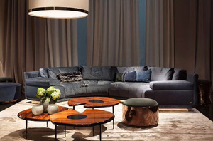 Popular Livingroomsofas <strong>Sofa</strong> Set Designs Living Room Half Moon Circle White <strong>Velvet</strong> Curved <strong>Corner</strong> Sectional <strong>Sofa</strong> - Product Image 6