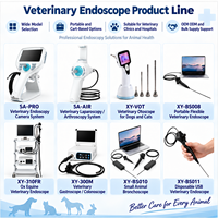Endoscope portable USB flexible pour vidéo-nasopharyngoscope, équipement de diagnostic pour cliniques vétérinaires et hôpitaux d'animaux