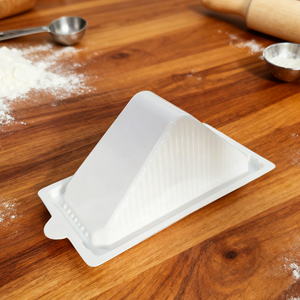 Bền màu trắng trong suốt màu đen nhựa bánh sandwich hộp duy nhất với bản lề nắp niêm phong với bộ phim - Product Image 1