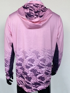 Sweat à capuche de pêche UV imprimé de logo personnalisé de haute qualité Chemise de pêche à capuche en polyester à manches longues avec masque facial - Product Image 6