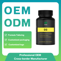 Capsules de vitamine D3 en marque privée OEM/ODM |   Dosage personnalisé 400-10000 UI disponible