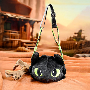 Sac à bandoulière unisexe tendance pour enfants, en peluche de dinosaure <span class=keywords><strong>sans</strong></span> <span class=keywords><strong>dents</strong></span>, rembourrage en coton PP - Product Image 5