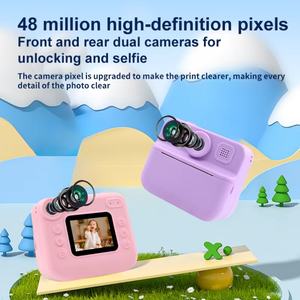 Durable Digital Cartoon Design Fun Filters Cute Boys GirisSelfie Mode HD Video Educativo Niños Cámara para regalo () - Product Image 3
