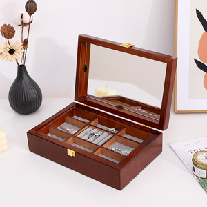 Venta caliente recién llegado joyeros de madera <span class=keywords><strong>con</strong></span> cerradura de llave grado joyero <span class=keywords><strong>caja</strong></span> de reloj joyero personalizado <span class=keywords><strong>con</strong></span> <span class=keywords><strong>muchos</strong></span> <span class=keywords><strong>compartimentos</strong></span> - Product Image 4