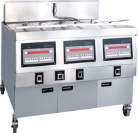 Friteuse à pression 75L Machine à frites au gaz avec panneau d'ordinateur