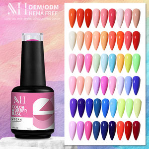 Kit de vernis <span class=keywords><strong>à</strong></span> <span class=keywords><strong>ongles</strong></span> en gel en boîte, marque privée, fabricant de gel UV végétalien, sans HEMA, sans TPO, gel 3-en-1 longue tenue en une étape - Product Image 1