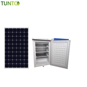100L 12 V DC שמש דלת אחת מקרר מקרר עם 100 W פנל סולארי 100Ah סוללה - Product Image 3