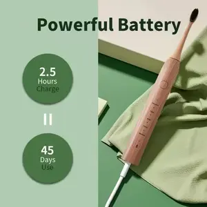 Luxury Electric <strong>Toothbrush</strong> Eco Friendly Rechargeable Biodegradable Brush for Teeth Cleaning - Product Image 3
