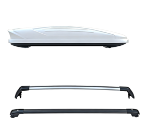 <span class=keywords><strong>Caja</strong></span> de <span class=keywords><strong>equipaje</strong></span> universal para techo de coche con barras transversales silenciosas especiales, hecha de material ABS, de gran capacidad y ultrafina. - Product Image 1