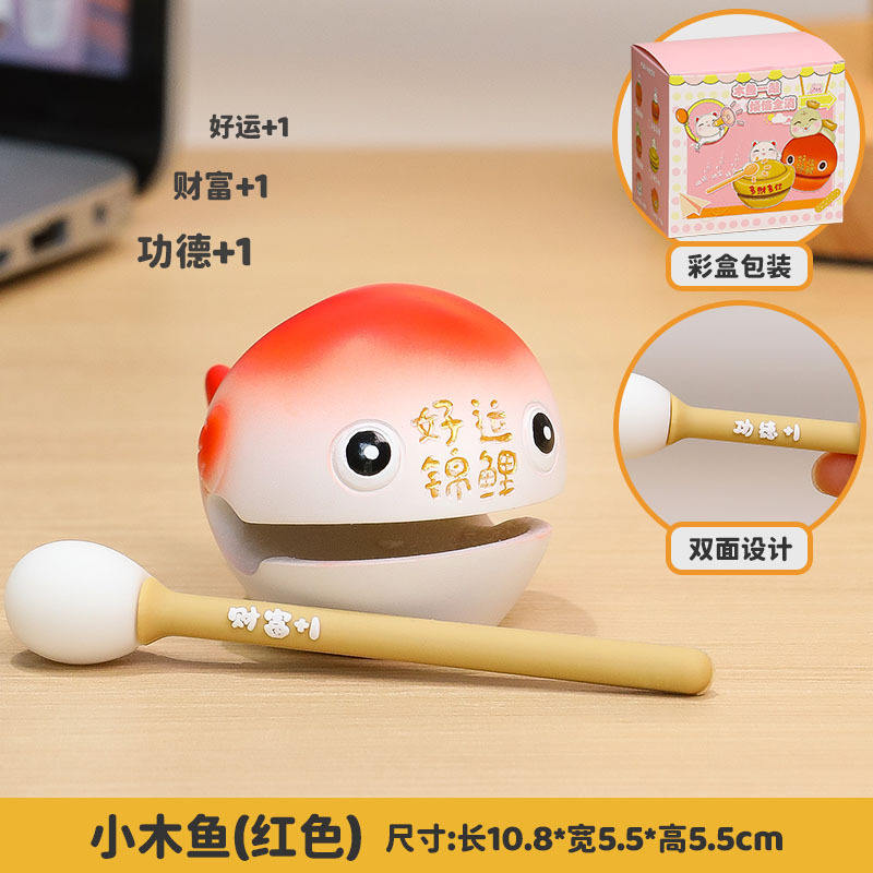 Version en résine-bonne chance koi rouge [mise à niveau]