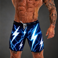 Shorts de compétition de fitness personnalisés, grande taille, légers, à séchage rapide, imprimés, pour les concours de musculation, shorts de physique pour hommes