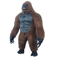 Nouveaux costumes de mascotte de costume de gorille de Kingkong mobiles gonflables pour le gel de silice de fête d'halloween