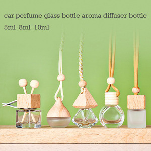 不同形状的汽车悬挂香水扩散瓶，带木盖 - Product Image 2