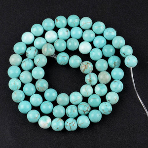Cuentas <span class=keywords><strong>de</strong></span> piedra natural, howlita, turquesas, Jaspers, Concha suelta para fabricación <span class=keywords><strong>de</strong></span> joyería, pulsera DIY, <span class=keywords><strong>collar</strong></span>, accesorios - Product Image 4