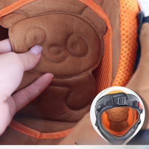 テディベアデザインのキッズハーフフェイスオートバイヘルメット新しい状態 - Product Image 2