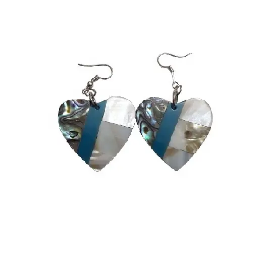 Women Fashion Colorful Mother of Pearl Shell Earrings Heart Earring For Women 2020 Birthday Gifts for Her White Abalone