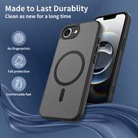 Pour iPhone 16e Cas Caméra Protection Translucide Mat Antichoc Magnétique Charge Téléphone Cas pour iPhone 16e 16 Pro Max Plus