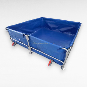 Équipement d'élevage de poissons de grande taille certifié CE, en PVC robuste + tube galvanisé, couleur personnalisée, pour la culture de tilapias - Product Image 3