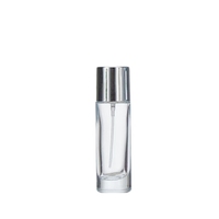 Flacon Échantillon de Parfum en Verre Transparent Forme Plate Cylindrique avec Vaporisateur – Volumes 20ml, 30ml, 50ml, 60ml – Idéal pour Diffuseurs