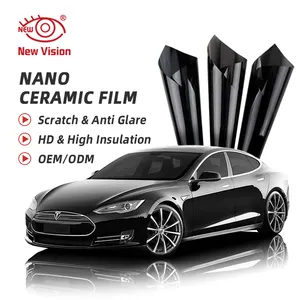 2ply Sun Protection Vinyl Car Tinting Film 1.52*30m/60inch*100ft IR80% 90% 100% Privacy Protection Nano Ceramic Window Tint Film