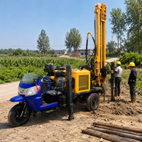 Foreuse mobile Feiyang pour puits d'eau, moteur diesel, pompe, forage 140-254 mm, profondeur max. 300 m, facile à utiliser