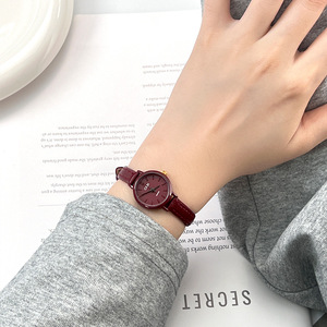 Montre pour femme simple et délicate avec un bracelet fin et délicat, style rétro et haut de gamme, montre à quartz étanche pour femme - Product Image 3