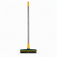 Balai de nettoyage multifonctionnel 2-en-1 : brosse et raclette, tête rotative, poils denses, essoreur d'eau