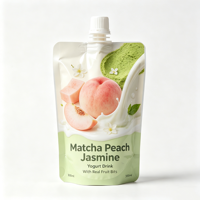 Fabriksprijs op maat bedrukte yoghurt- en groene druivensap-vochtbestendige spuitzak voor champagne en mineraalwater 150ml 250ml
